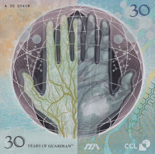 Australia TEST NOTE 30th Anniversary 2018 Of Guardian Polymer UNC