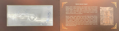 Mongolia 2024 Silver Note The Decree of Khubilai Khaan UNC With Folder