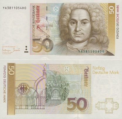 Germany 50 Deutsche Mark 1993 P 40c UNC