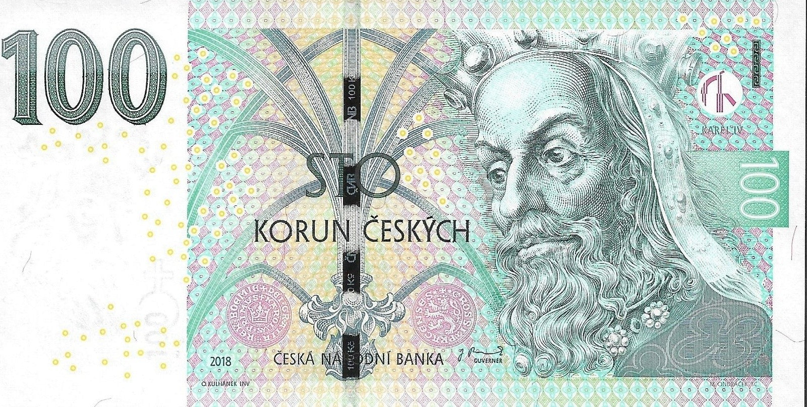 Czech Republic 100 Korun 2018 P 18 UNC