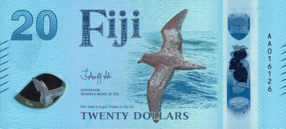 Fiji 20 Dollars 2026 P New Design Polymer UNC AA Prefix