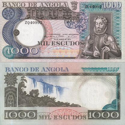 Angola 1000 Escudos 1973 P 108 UNC