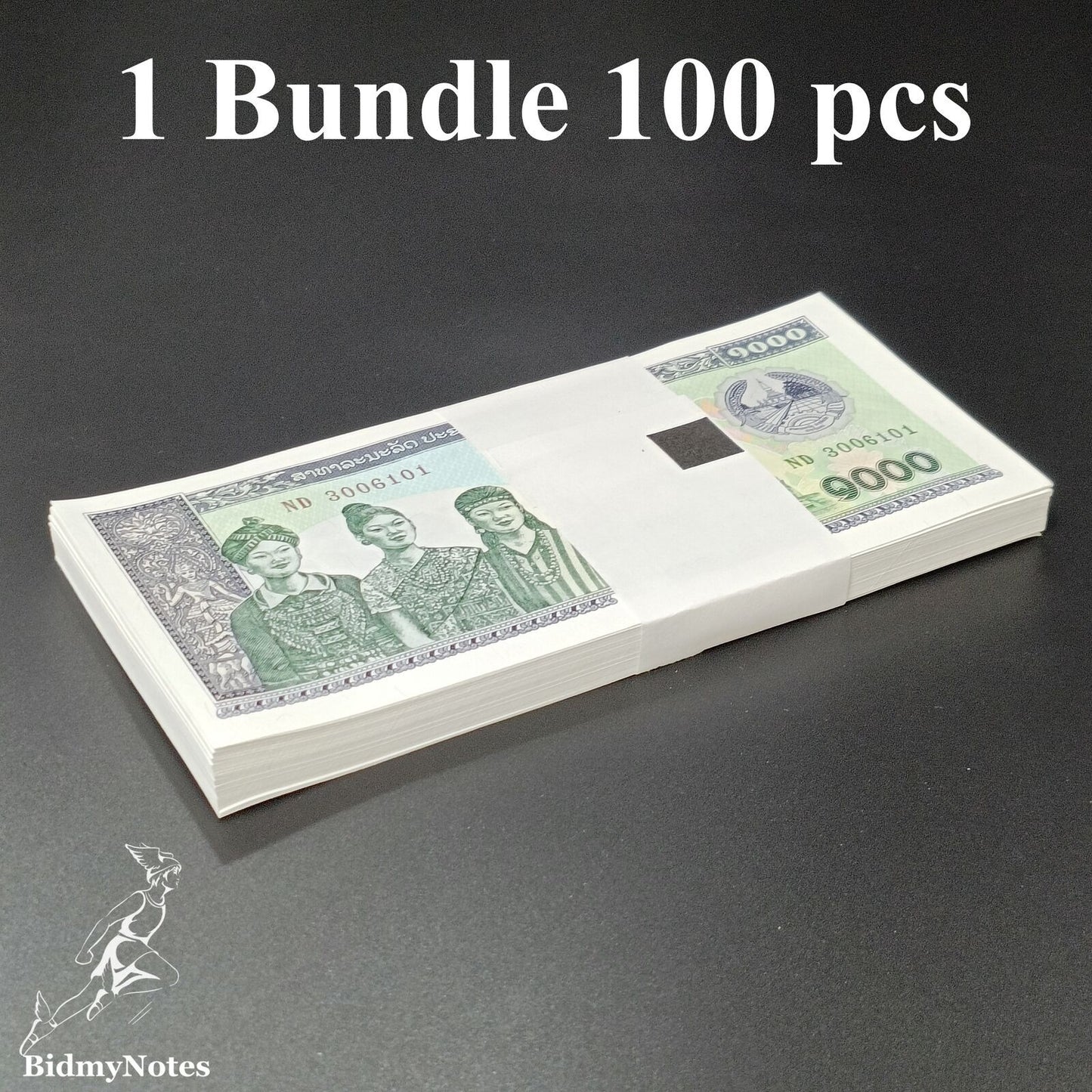 Laos 1000 Kip 2003 P 32Ab UNC LOT 100 pcs 1 Bundle