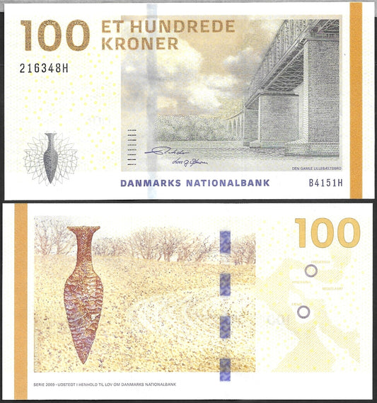 Denmark 100 Kroner 2015 P 66d UNC Mix Signatures