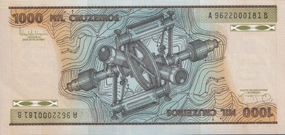 Brazil 1000 Cruzeiros ND 1981-1986 P 201 UNC