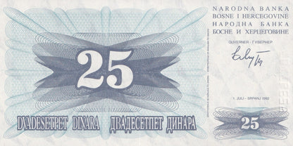 Bosnia & Herzegovina 100 Dinara 1992 P 13 UNC