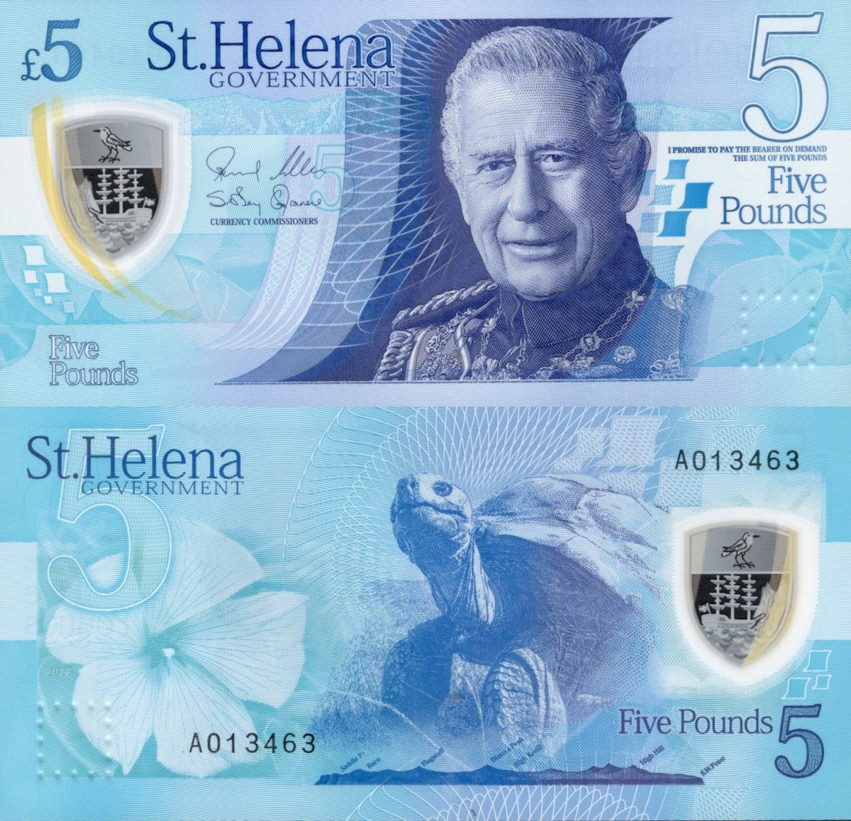Saint Helena 5 Pound 2026 P New Polymer UNC