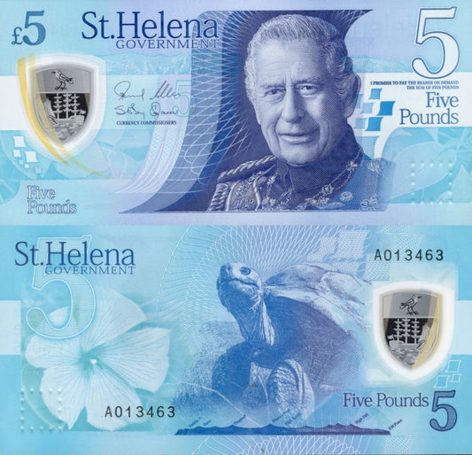 Saint Helena 5 Pound 2026 P New Polymer UNC