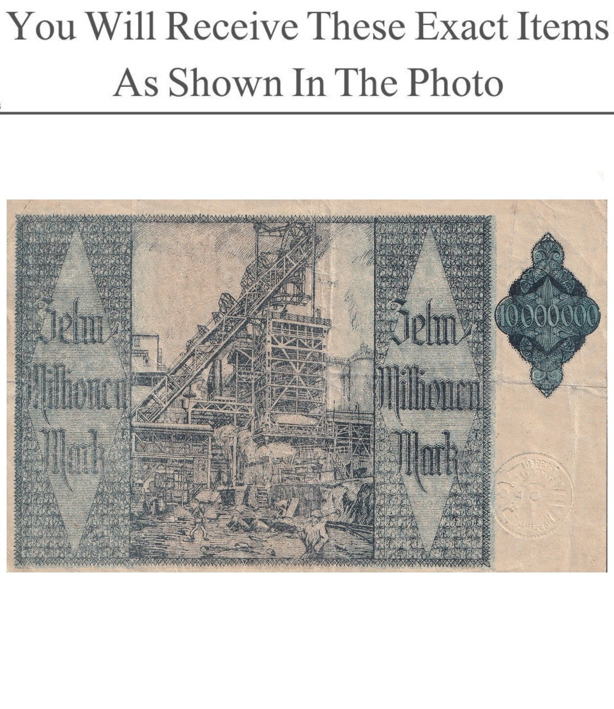 Germany Notgeld HAMBORN 10 Million Mark 1923