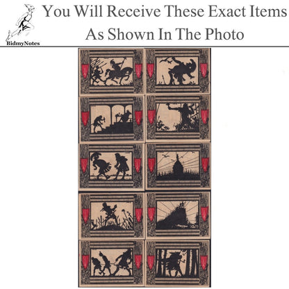 Germany Notgeld DETMOLD 50 Pfennig 1921 Set 10 pcs