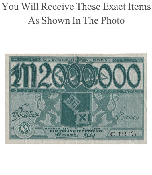 Germany Notgeld BREMEN 2 Million Mark 1923