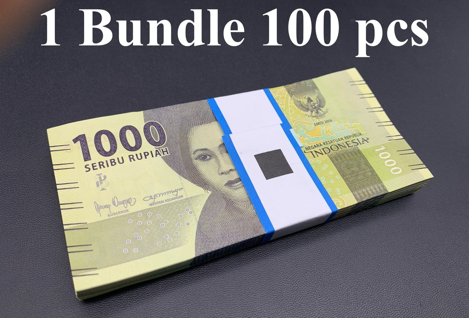 Indonesia 1000 Rupiah 2016/2019 P 154 UNC 1 Bundle LOT 100 pcs
