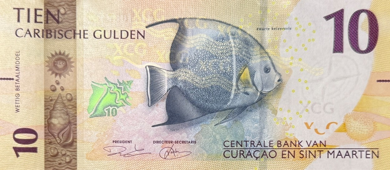 Curacao & Sint Maarten 10 Caribische Gulden 2025 P New UNC LOT 3 pcs