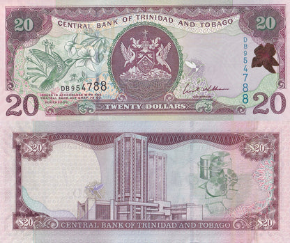 Trinidad and Tobago 20 Dollars 2006 P 49 UNC
