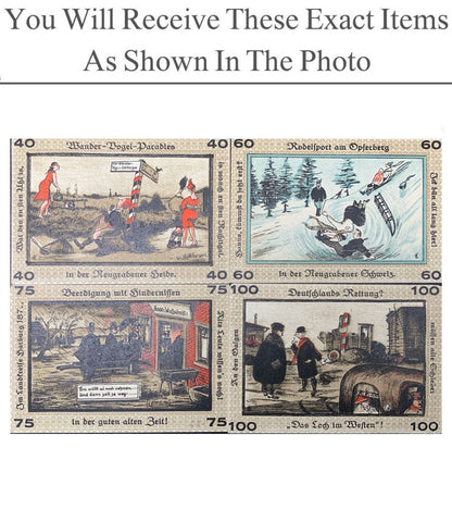 Germany Notgeld NEUGRABEN-HAUSBRUCH 40 60 75 100 Pfennig 1921 Full Set 4 pcs