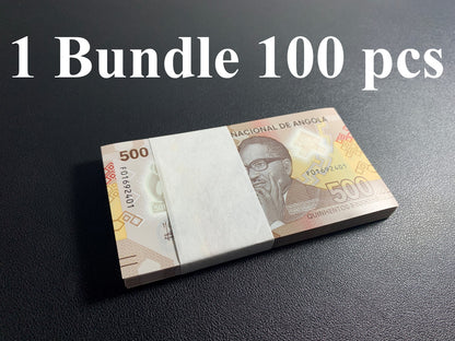 Angola 500 Kwanzas 2025 P 161 Polymer UNC 1 Bundle Lot 100 pcs