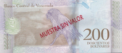 Venezuela 200 Bolivars 2018 P 107 UNC SPECIMEN
