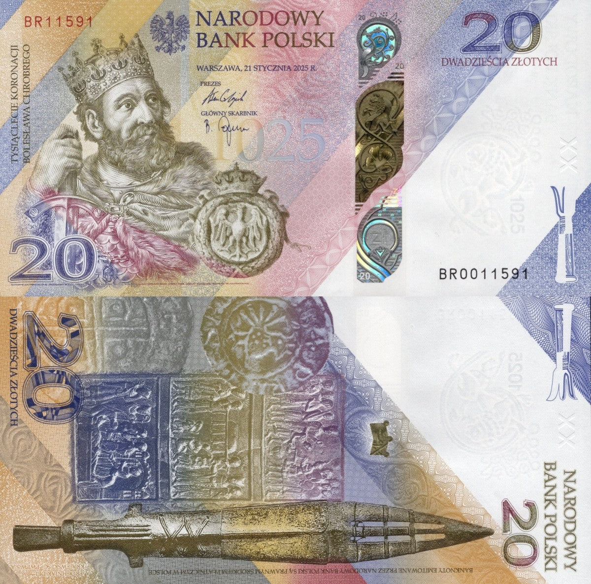 Poland 20 Zlotych 2025 P New Issue UNC Commemorative With Folder