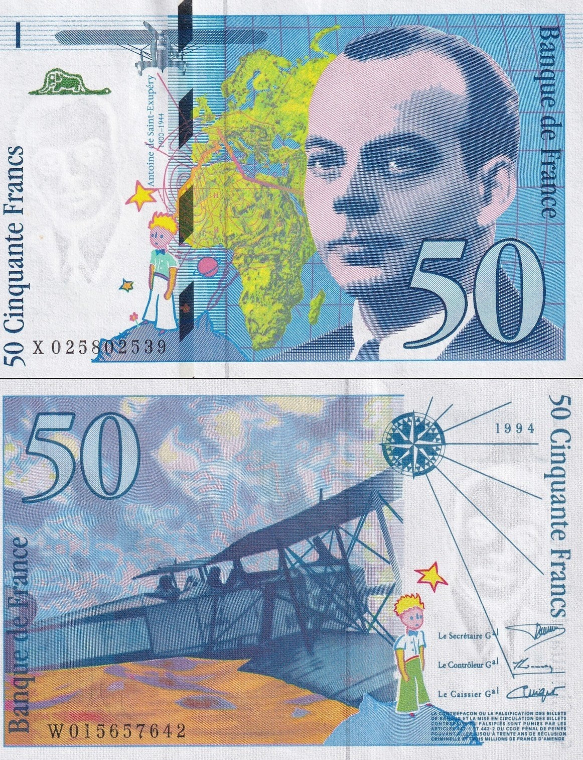 France 50 Francs 1997 P 157Ad UNC