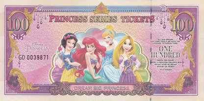 China 100 2016 Disney Dream Princess Commemorative UNC