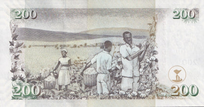 Kenya 200 Shillings 2010 P 49 UNC