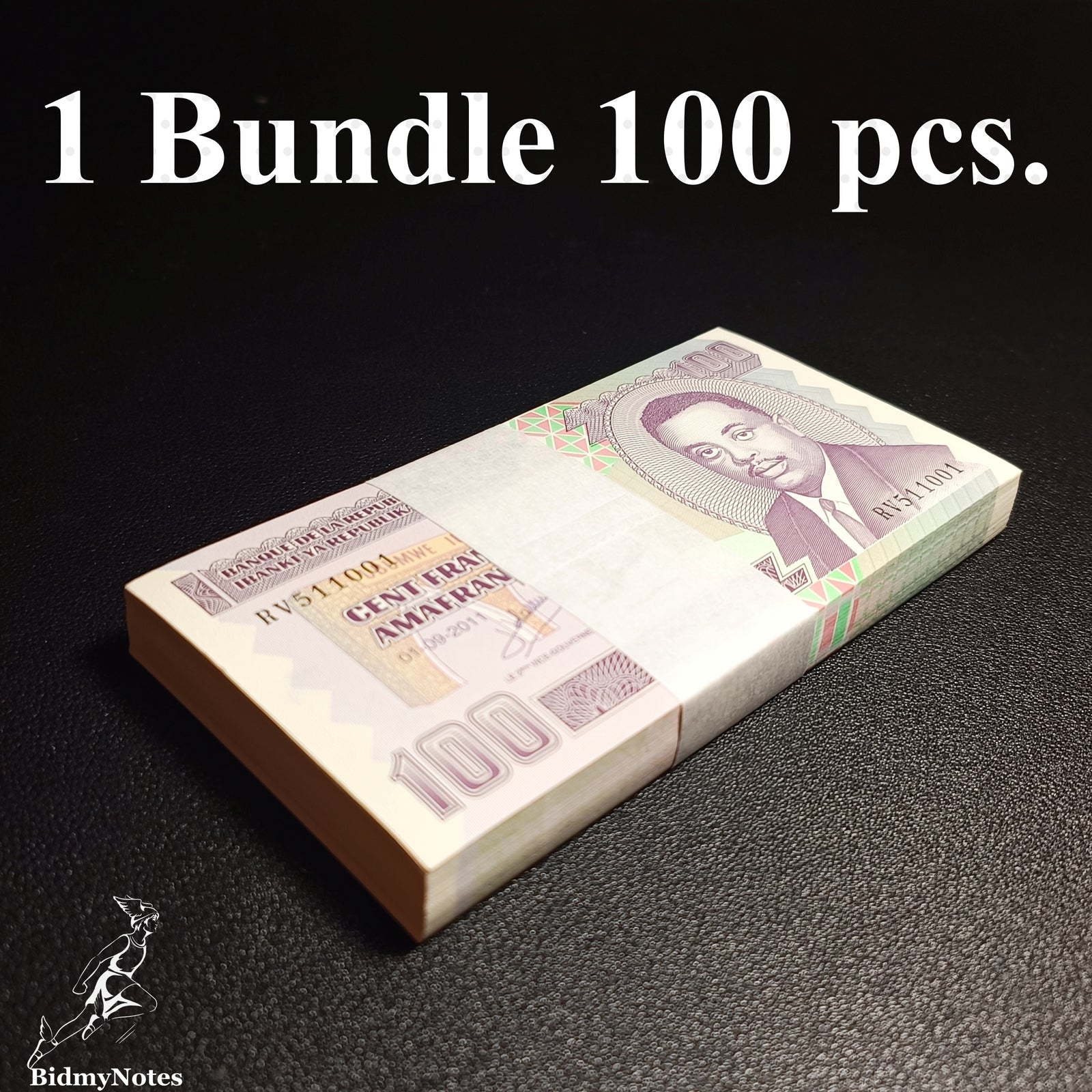 Burundi 100 Amafranga 2011 P 44b UNC 1 Bundle 100 pcs