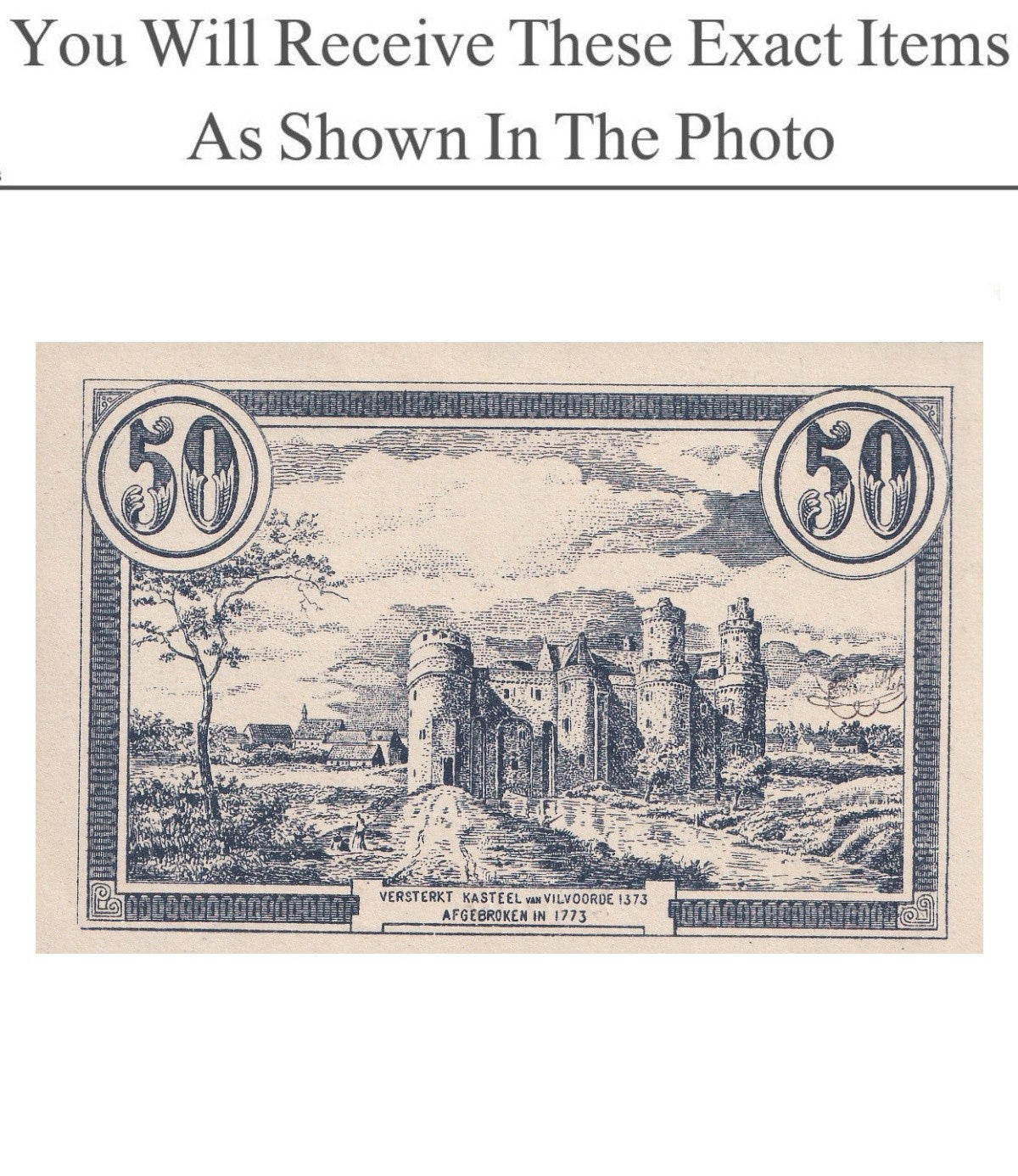 Belgium Notgeld VILVOORDE 50 Centiemen 1918