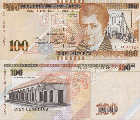 Honduras 100 Lempiras 2019 P 102d UNC