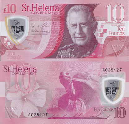 Saint Helena 10 Pounds 2026 P New Polymer UNC