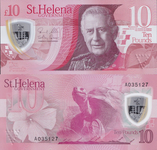 Saint Helena 10 Pounds 2026 P New Polymer UNC