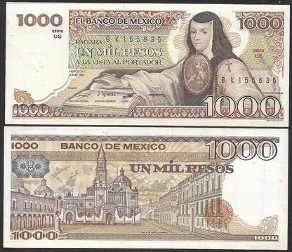 Mexico 1000 Pesos 1983 P 80a UNC