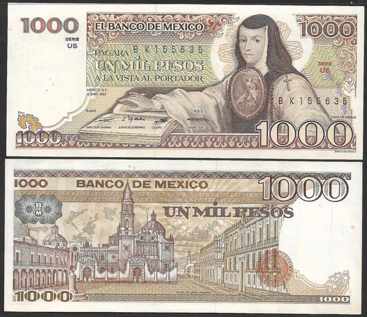 Mexico 1000 Pesos 1983 P 80a UNC