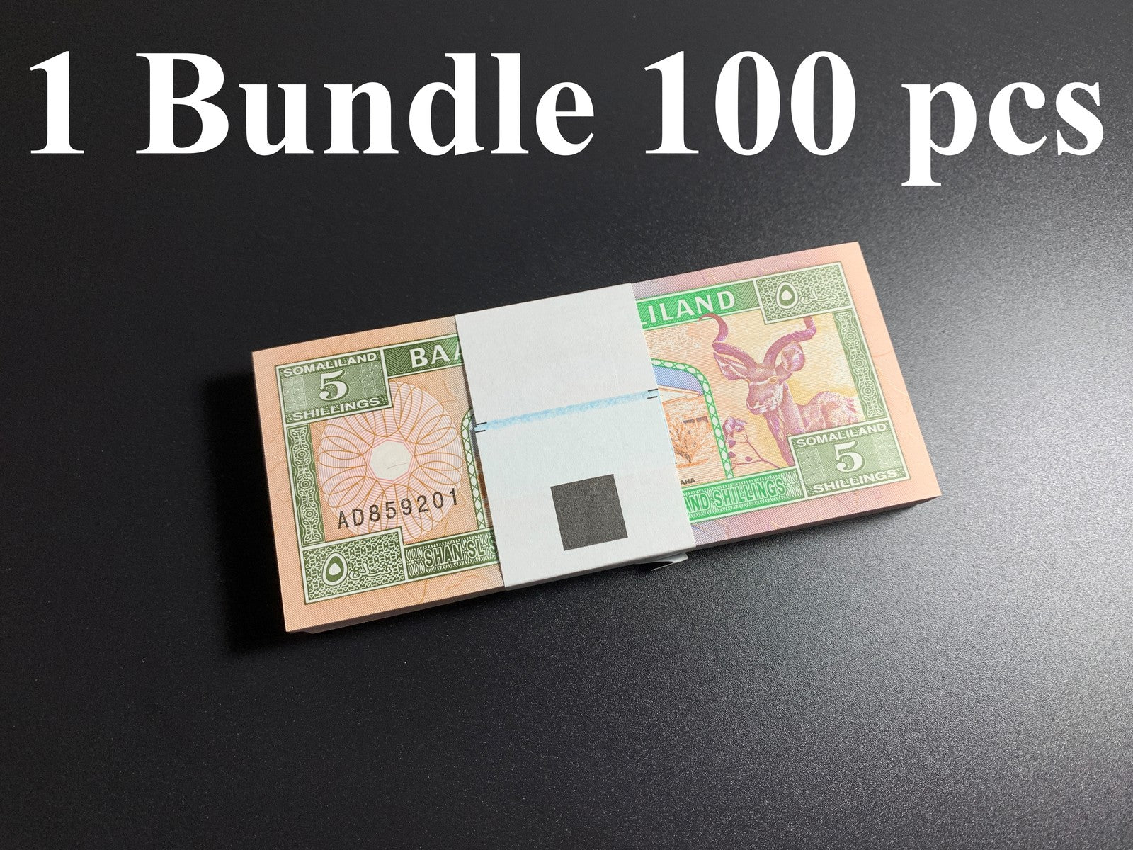 Somaliland 5 Shillings 1994 P 1a UNC 1 Bundle Lot 100 pcs