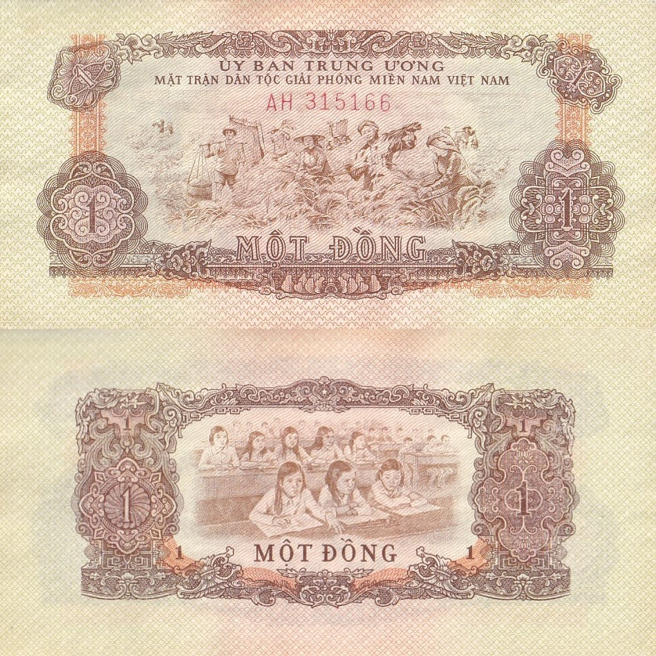 Viet Nam Vietnam 1 Dong 1963 P R3 UNC Less LOT 3 pcs