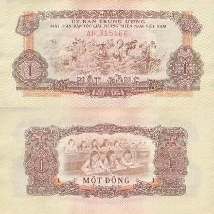 Viet Nam Vietnam 1 Dong 1963 P R3 UNC Less LOT 3 pcs