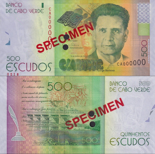 Cape Verde Cabo Verde 500 Escudos 2014 P 72 UNC SPECIMEN