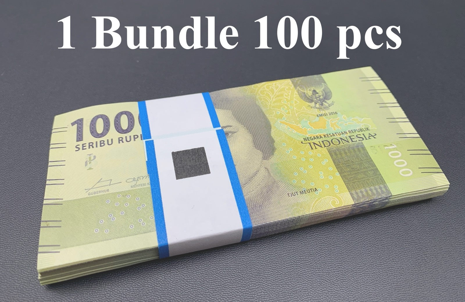 Indonesia 1000 Rupiah 2016 P 154a UNC 1 Bundle Lot 100 pcs