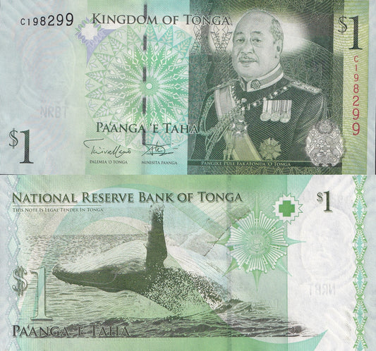 Tonga 1 Pa'anga ND 2009/2014 P 37 UNC