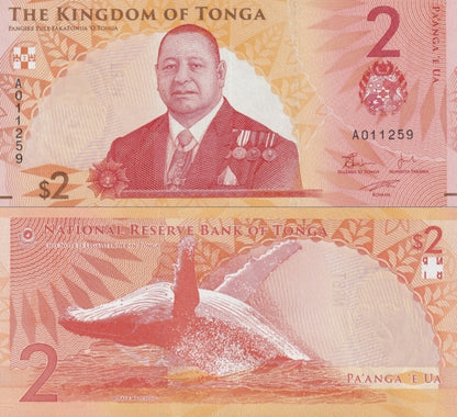 Tonga 2 Pa'anga 2023 2024 P 50 UNC