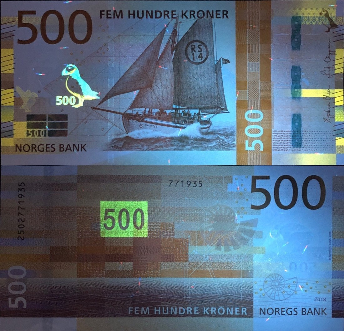 Norway 500 Kroner 2018 P 56 UNC
