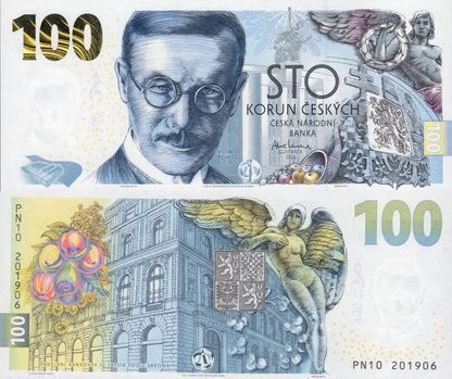 Czech Republic 100 Korun 2026 P New UNC 100th Annv With Folder