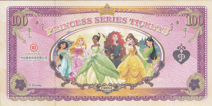 China 100 2016 Disney Dream Princess Commemorative UNC