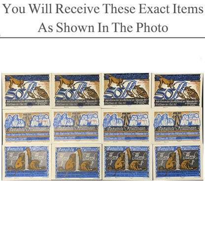 Germany Notgeld KNEITLINGEN 50 75 Pfennig 1 Mark 1921 Full Set 12 pcs