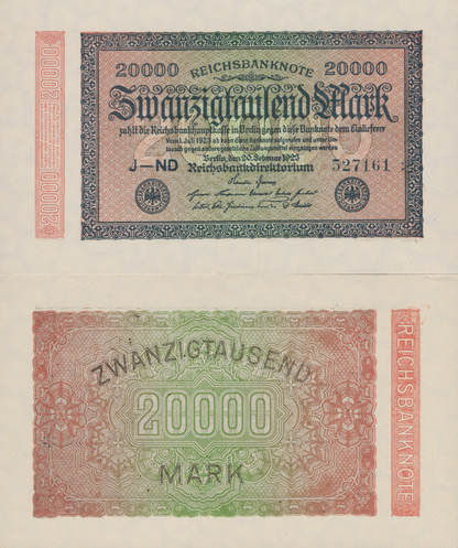 Germany 20000 Mark 1923 P 85a UNC