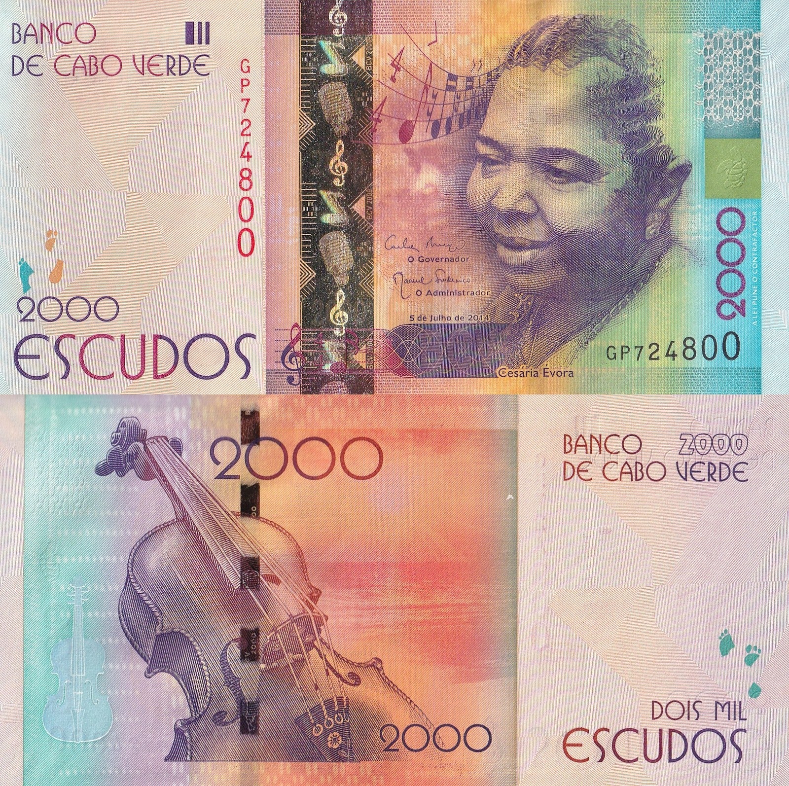 Cape Verde Cabo Verde 2000 Escudos 2014 P 74 UNC