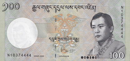 Bhutan 100 Ngultrum 2020 P 32 UNC