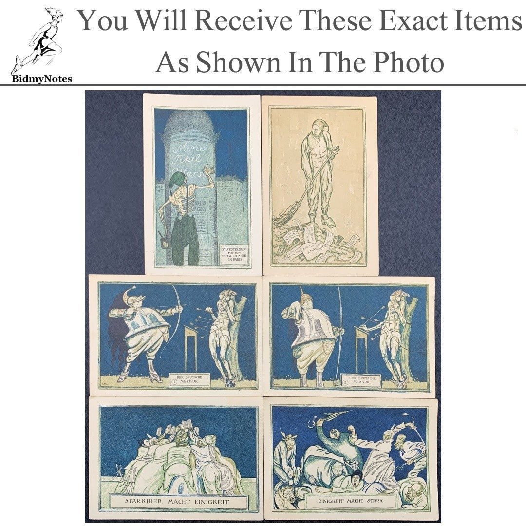 Germany Notgeld KAHLA 75 Pfennig 1921 Set 6 pcs