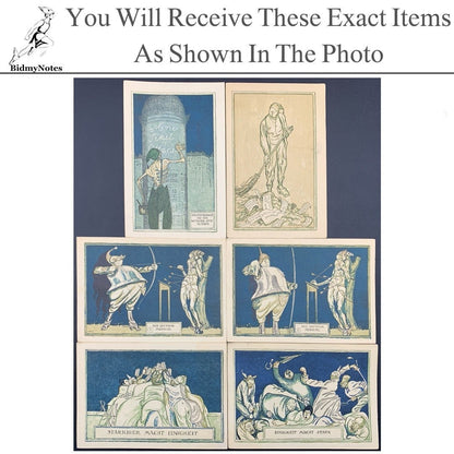 Germany Notgeld KAHLA 75 Pfennig 1921 Set 6 pcs