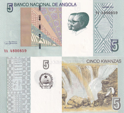 Angola 5 Kwanzas 2012 P 151A UNC 1/10 Bundle LOT 10 pcs