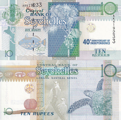 Seychelles 10 Rupees 2013 (2016) P 52 UNC Commemorative